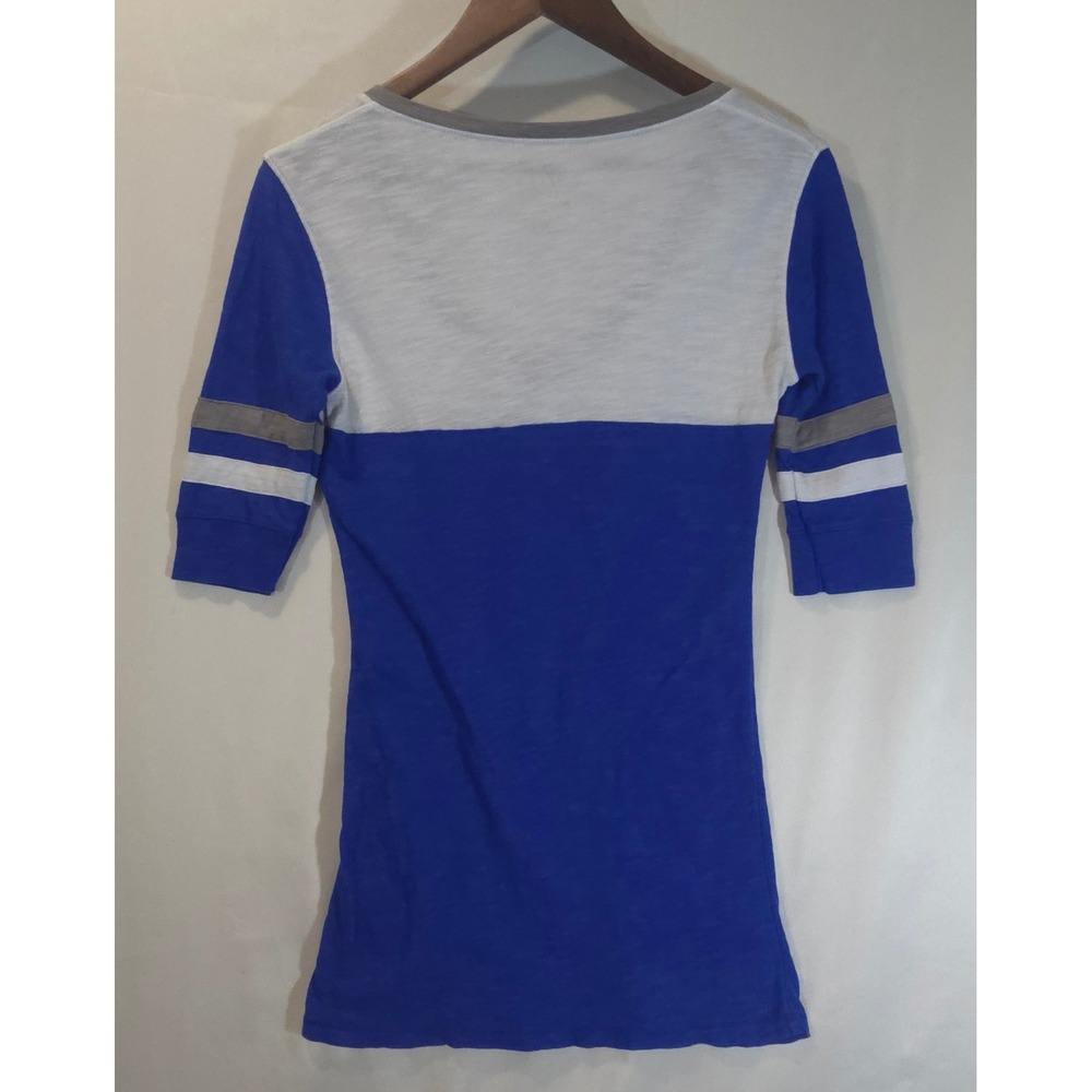47 Brand Indianapolis Colts Womens V-Neck T-Shirt Blue White Medium NFL Football - Picture 6 of 6